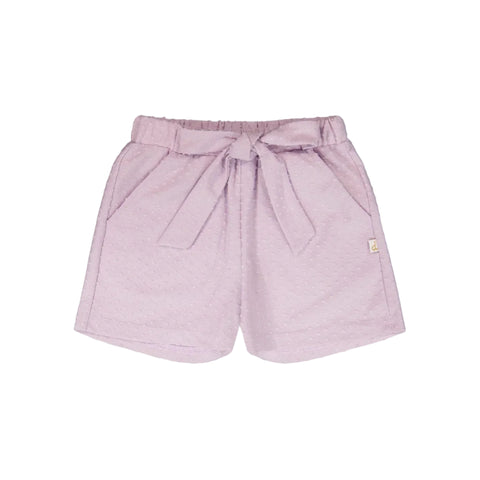 Deux Par Deux Jersey Short - Orchid Petal-Pumpkin Pie Kids Canada