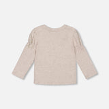 Deux Par Deux Jersey Top - Oatmeal-Pumpkin Pie Kids Canada