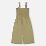 Deux Par Deux Jumpsuit - Oil Green-G30I41-365 4-Pumpkin Pie Kids Canada