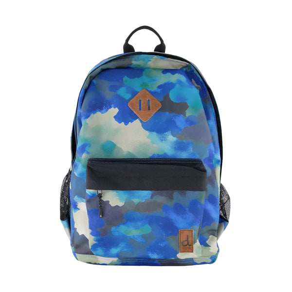 Deux Par Deux Kids Backpack 21L - Green Camo-J20ZSD-2J055-Pumpkin Pie Kids Canada