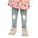 Deux Par Deux Leggings - Chinois Green-J20E61-03200 12M-Pumpkin Pie Kids Canada