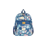 Deux Par Deux Little Kids Backpack - Green Cats-Pumpkin Pie Kids Canada