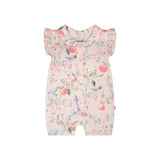 Deux Par Deux Muslin Romper - Berries-H30B41-3H059 3M-Pumpkin Pie Kids Canada