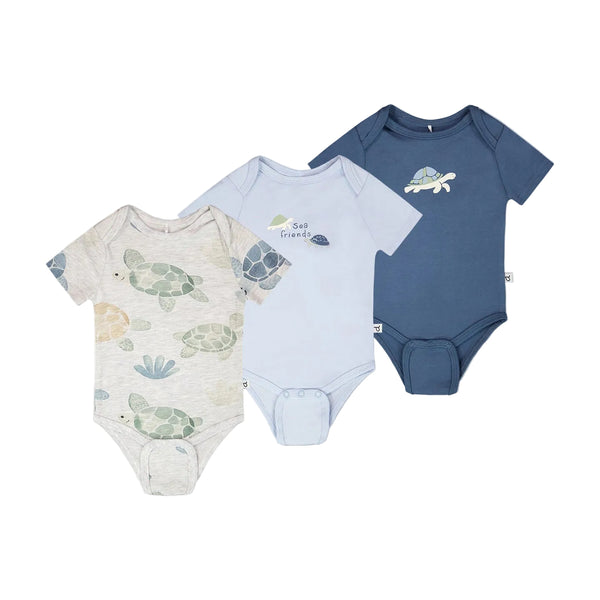 Deux Par Deux Onesie 3pk - Blue-H30C71-04770 3M-Pumpkin Pie Kids Canada