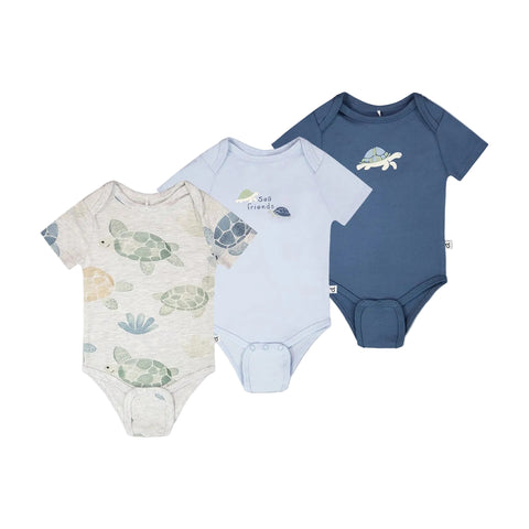 Deux Par Deux Onesie 3pk - Blue-H30C71-04770 3M-Pumpkin Pie Kids Canada