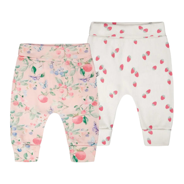 Deux Par Deux Pants 2pk - Strawberries-H30A21-3H058 3M-Pumpkin Pie Kids Canada