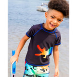 Deux Par Deux Rashguard - Crocodile-G30NB10-001 2/3-Pumpkin Pie Kids Canada