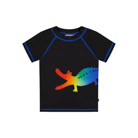 Deux Par Deux Rashguard - Crocodile-G30NB10-001 2/3-Pumpkin Pie Kids Canada