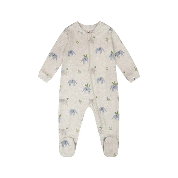 Deux Par Deux Sleeeper - Elephants-Pumpkin Pie Kids Canada