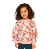 Deux Par Deux Sweatshirt - Big Strawberry-J20G30-2J257 4-Pumpkin Pie Kids Canada