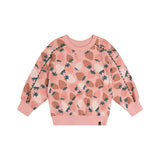 Deux Par Deux Sweatshirt - Big Strawberry-J20G30-2J257 4-Pumpkin Pie Kids Canada