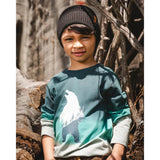 Deux Par Deux Top - Jungle Green-Pumpkin Pie Kids Canada