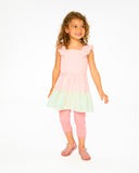 Deux Par Deux Tunic & Capri - Coral Vichy-Pumpkin Pie Kids Canada