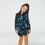 Deux Par Deux Tunic Top - Navy Outdoor-Pumpkin Pie Kids Canada