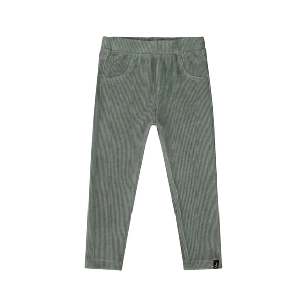 Deux Par Deux Velour Tregging - Jadite-H20F20-325 12M-Pumpkin Pie Kids Canada