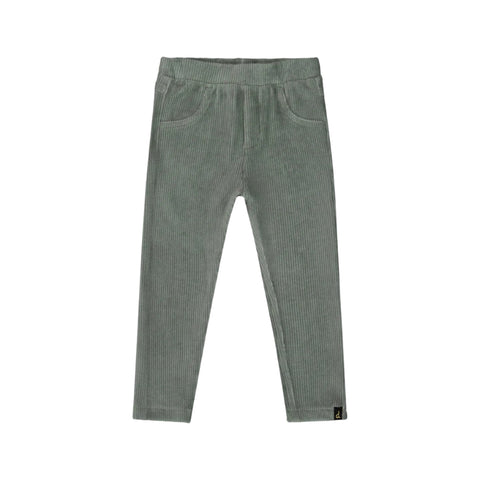 Deux Par Deux Velour Tregging - Jadite-H20F20-325 12M-Pumpkin Pie Kids Canada