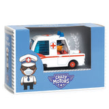 Djeco Crazy Motors - Hurry Ambulance-Pumpkin Pie Kids Canada