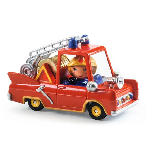Djeco Crazy Motors - Little Fire Truck-DJ05459-Pumpkin Pie Kids Canada