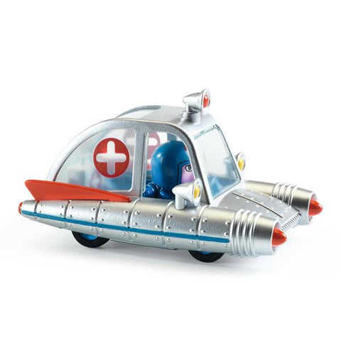 Djeco Crazy Motors - Space Ambulance-DJ05458-Pumpkin Pie Kids Canada