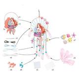 Djeco DIY Dreamcatcher - Gentle Mermaid-DJ07962-Pumpkin Pie Kids Canada