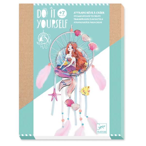 Djeco DIY Dreamcatcher - Gentle Mermaid-DJ07962-Pumpkin Pie Kids Canada