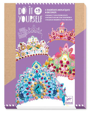 Djeco DIY Mosaic Tiaras - Like a Princess-Pumpkin Pie Kids Canada