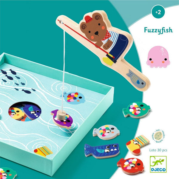 Djeco Fuzzyfish Fishing Game-DJ01613-Pumpkin Pie Kids Canada