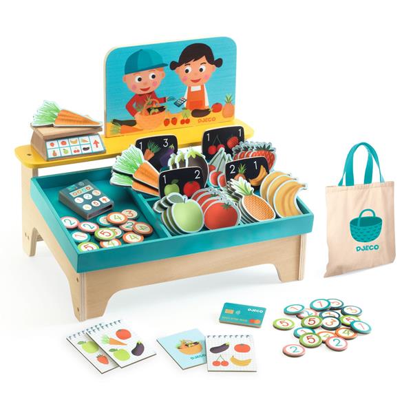 Djeco Lea & Milo Little Market-DJ05517-Pumpkin Pie Kids Canada