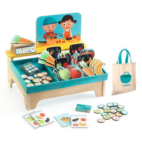Djeco Lea & Milo Little Market-DJ05517-Pumpkin Pie Kids Canada