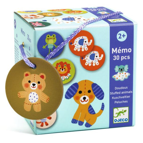 Djeco Memo Stuffed Animals Game-DJ08264-Pumpkin Pie Kids Canada