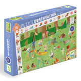 Djeco Obersvation Puzzle 35pc - LIttle Friend's Garden-DJ07596-Pumpkin Pie Kids Canada