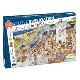 Djeco Observation Puzzle 100pc - Fortified Castle-DJ07503-Pumpkin Pie Kids Canada