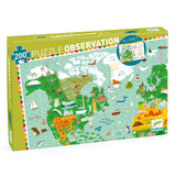 Djeco Observation Puzzle 200pc - Around the World-DJ07412-Pumpkin Pie Kids Canada