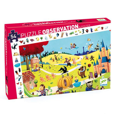 Djeco Observation Puzzle 54pc - Tales-Pumpkin Pie Kids Canada