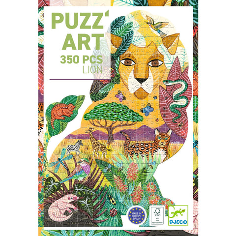 Djeco Puzz'art Puzzle 350pc - Lion-DJ07660-Pumpkin Pie Kids Canada