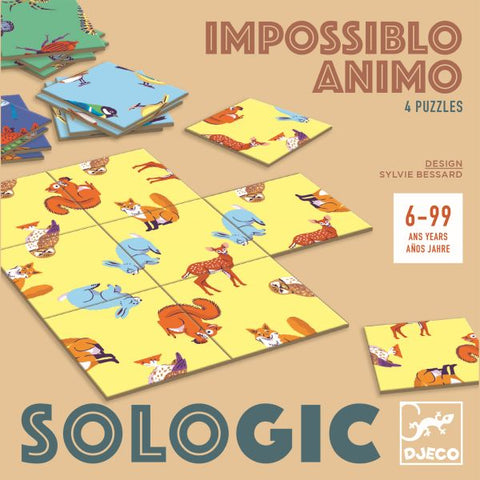 Djeco Sologic Impossiblo Animo Puzzle Game-Pumpkin Pie Kids Canada