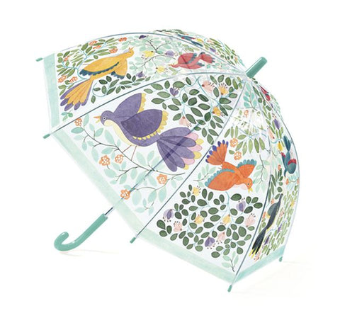 Djeco Umbrella - Flowers & Birds-Pumpkin Pie Kids Canada