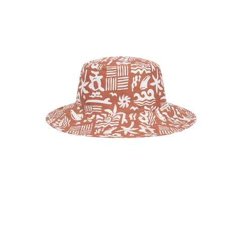 Dozer Wide Brim Hat - Castaway Rust-Pumpkin Pie Kids Canada