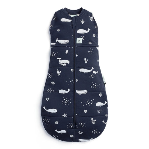 ErgoPouch Cocoon Swaddle Bag - Whale-Pumpkin Pie Kids Canada