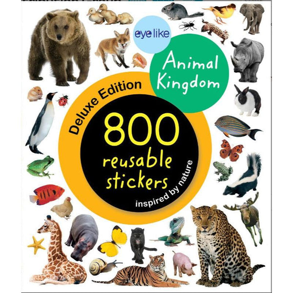 Eyelike 800 Stickers - Animal Kingdom-9781523532407-Pumpkin Pie Kids Canada
