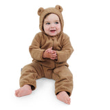Jan & Jul Fleece Suit - Soft Brown-Pumpkin Pie Kids Canada