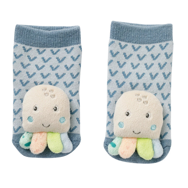 Fehn Rattle Socks Octopus-FN054361-Pumpkin Pie Kids Canada