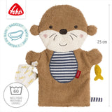 Fehn Washing Mitt Otter-FN047448-Pumpkin Pie Kids Canada