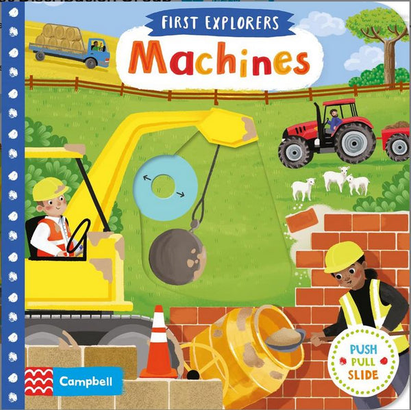 First Explorers Machines Board Book-9781509898343-Pumpkin Pie Kids Canada