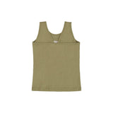 Deux Par Deux Tank Top - Oil Green-Pumpkin Pie Kids Canada