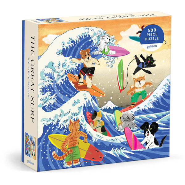 Galison Great Surf Puzzle 500pc-9780735388178-Pumpkin Pie Kids Canada