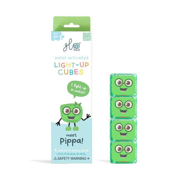 Glo Pals Light Up Cubes 4pk - Pippa Green-GP304-Pumpkin Pie Kids Canada