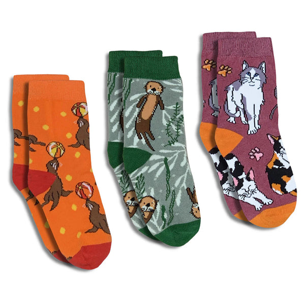 Good Luck Sock Crew Socks 3pk-10192-Pumpkin Pie Kids Canada