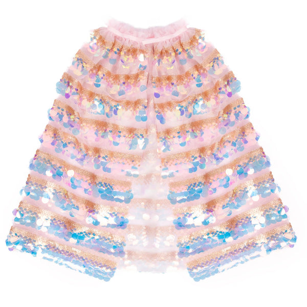 Great Pretenders 5th Avenue Pailette Cape, Gold/Light Pink-51315-Pumpkin Pie Kids Canada