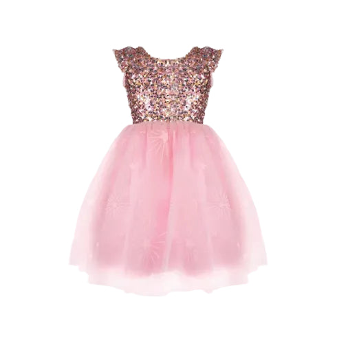 Great Pretenders A Star is Born Sequins Dress-30515-Pumpkin Pie Kids Canada